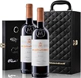 Genérico Estuche Marqués de Murrieta - Envío 24 h - Estuche de Vino Elegante para Regalo con Dos Botellas de Vino y Set de 4 Accesorios (Rioja, Marqués de Murrieta)