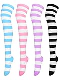 Aneco Over Knee Thigh Socks Muslo High Stockings Mujeres Sock para Cosplay, Daily Wear