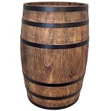 Weeco Decoración barril de madera – Muebles de estilo rústico para bares, hoteles y restaurantes – Soporte para menús, mesa alta de vino, mesa de cerveza o reserva de bebidas
