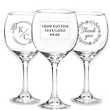 Novalith Copa de Vino Personalizada, con Logotipo/Texto/Foto, Estuche de Regalo Incluido, Ideal para Cualquier Ocasión, Regalo Personalizado para Bodas, Aniversarios, Grabado con Láser