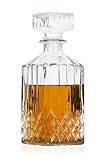 Alpina Classic Decantador de Vidrio para Whisky, Coñac, Licor - Botella de Whisky - Aprox. 800 ml