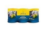 JOLCA ACEITUNA MANZANILLA FINA RELLENO DE ANCHOA X 3 LATAS DE 120g