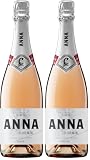 ANNA DE CODORNIU Rosé - Cava Rosado Brut, Pinot Noir - Pack 2 x 75cl, El ambalaje puede variar (Paquete de 2)