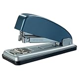 Petrus 44844 - Grapadora Metálica de Oficina Mod. 226, Capacidad 30 Hojas, Tecnología de Impacto Directo Patentada, Carga Frontal Automática, Grapado Cerrado, Abierto y Clavado, Color Azul/Plata DUET