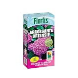 Flortis, Enrojecimiento para hortensias, apto para todos los tipos de hortensias, a base de hierro quelado, mantiene el pH dentro de los valores intermedios, formato de 500 g