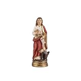 Figura de San Juan Evangelista de Resina Pintado a Mano de 13 cm
