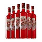 Licores Rives Granadina Botella Misil 1 L (Caja de 6 Botella Misil de 1 L)