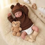 BABESIDE Muñeca Bebé Reborn Realista – Muñeco Reborn Niño de 43 cm con Cuerpo de Tela, Ropa y Accesorios de Recién Nacido para Niñas y Niños a Partir de 3 Años