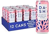 Agua DASH Frambuesa- 12 x Agua mineral natural con gas sabor Frambuesa- Sin azúcar, sin edulcorantes, sin calorías - (12 latas x 330ml)