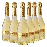 Don Luciano Gold Moscato, Charmat Moscato Blanco, Color amarillo pálido, brillante y limpio, 6 x 750 ml