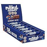 Nākd. Blueberry Muffin | Barritas Raw de Fruta y Frutos Secos | 18 x 35g