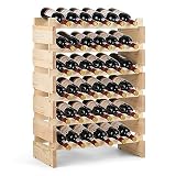 GOPLUS Botellero de Vino para 36 Botellas con 6 Niveles