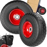 GARDEBRUK Ruedas de Carretilla Set de 2 Goma Maciza 200Kg
