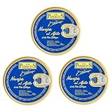 LOS PEPERETES x3 Lata Navajas al Ajillo 120 g | Marisco Gallego Gourmet | Elaboración Artesanal | Conserva Premium con Aceite de Oliva, Ajo y Guindilla | Sabor Tradicional de Galicia
