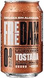 Free Damm | Cerveza Sin Alcohol 0,0% | Sabor Original | Amargor Suave | Caja de 24 Latas x 33 cl