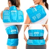 Boston Tech EPIONE Bolsa de Gel Frío y Calor con Correas | Compresa Grande para Hombros, Rodillera, Codos, Caderas y Espalda | Terapia para Lesiones, Esguinces, Hinchazón y Dolor Muscular (27 x 37 cm)