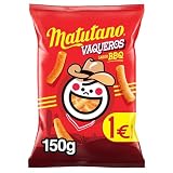 Matutano Vaqueros, Snack con sabor barbacoa, 150 gramos