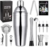 GOLDGE Coctelera Profesional 12Pcs Cocktail Kit, Cocktail Shaker 750ml