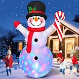 Danxilu Muñeco de Nieve Hinchable Navidad Exterior Decoracion de 240cm