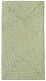 HAMID Alfombra Nansa Interior/Exterior Pet Reciclado – Lavable y Resistente al Agua – Ecológica y Sostenible – Ideal para Terraza, Jardín o Salón (110x60cm, Verde)