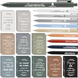 Fuutreo Juego de 50 cuadernos con versículos bíblicos en español, regalo cristiano en español, regalo de oración inspirador para mujeres, hombres, pastores, día de los abuelos, iglesia, grupo de