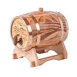 Barril de madera de roble de 5 litros Dream Wood para almacenamiento y envejecimiento de vino y bebidas, con soporte