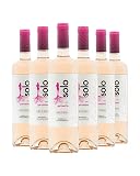 BODEGAS ARAGONESAS - SOLO CENTIFOLIA ROSÉ | Vino Rosado Denominación de Origen Campo de Borja | Elaborado 100% Garnacha | Caja de 6 Botellas -0,75L por botella