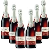 Fiorelli Fragolino rosso: bebida aromatizada a base de vino, afrutada y dulce. - Caja de 6 botellas, 450 cl.