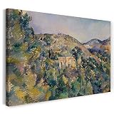 Printed Paintings Impresión sobre Lienzo (120x80cm): Paul Cezanne - Vista del Domaine Saint-Josep