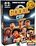 GOOOL CUP Juegos de Mesa de Fútbol para Niños 6 7 8 9 10 11 12 Años – Juego de Cartas Familiar – Regalo Futbol Niños y Niñas – 2 a 6 Jugadores – Ideal para Cumpleaños y Navidad