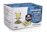 Ship - Té de Manzanilla y Anís en Caja de 25 Unidades - Aporta Bienestar y Tranquilidad - Contiene Propiedades Digestivas - Sabor Dulce - Infusión Digestiva