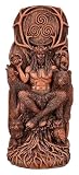 Figuren Shop GmbH Cernunnos - Figura decorativa de poliresina pintada a mano del dios celta, estatua mística, 23 cm de altura