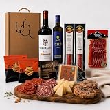 UNIVERSO GOURMET | Cesta Gourmet para Regalar | Vino DO.Rioja | Aceite Oliva Virgen Extra | Embutidos Ibéricos Bellota | Paleta Gran Reserva y Queso Curado | Pate Pedro Ximenez y Picos Pan Artesanos