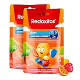 Redoxitos Extra Defensas Gummies - Vitaminas para niños - Vitamina C, D y Zinc - Ayuda a mejorar sus defensas inmunitarias y la absorción de hierro - 25 Gominolas (Paquete de 2)