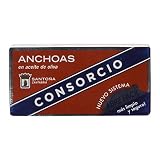 Consorcio Semiconserva de Filetes de Anchoas en Aceite de Oliva, 45g
