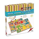 Cayro - Parchís y Oca - + 5 Años - Modelo Piratas - Doble Juego de Mesa para Niños y Adultos - Tablero Reversible y Piezas de Madera - 2 a 4 Jugadores