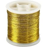 Art-Manufacture-Design - Hilo de costura (100 m), color dorado