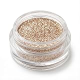 Purpurina suelta para sombra de ojos Madame Champagne. Purpurina para cuerpo, cara y diseño de uñas. Maquillaje brillante