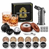 Kit ahumador de whisky con soplete y 2 vasos en caja de regalo, sin butano