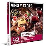Smartbox Caja regalo Vino y tapas , Idea de regalo vino , Visita a bodega con cata y obsequio o menú de tapas para 2 personas