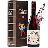 Pack Regalo Vino Tinto | Mencia Crianza Valdeorras | Vino Bueno para Regalar | Estuche Vino Gallego | Producto Gourmet | 1 Botella x 750 ml CAMINO DE CABRAS | Regalo original | Vino Tinto de Calidad