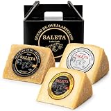 SALETA® Cesta Quesos Gourmet Regalo, Queso de Oveja, Pack Be Cheese (750gr) | 3 Cuñas Queso Semicurado, Añejo y Ahumado, Surtido de quesos para regalar