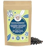 Munchilycious Bayas de Enebro Secas 1kg, Bayas de Enebro Deshidratadas sin Azúcar, Snack de Fruta