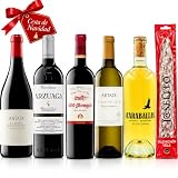 cesta gourmet Navidad para regalar Artadi La Poza de, Arzuaga Reserva Especial, 200 Monges Tinto Reserva, Artadi Viñas de Gain y Caraballas Sauvignon Blanc pack 5 botellas y 1 Salchichón Vela Joselito