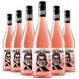 Buen Finde® Vino Rosado Sin Alcohol 0,0% Tempranillo Pack 6 Botellas 750 ml | Vino Rosado Desalcoholizado Premium, Bajo en Calorías, Vegano, Fresco y Afrutado