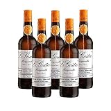 Vino Manzanilla la Guita de 75 cl - D.O. Manzanilla Sanlucar de Barrameda - Bodegas Grupo Estevez (Pack de 5 botellas)