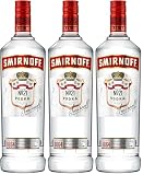 Smirnoff No. 21, vodka rojo, 1 l (Paquete de 3)