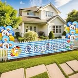 YUZNA Pancarta Oktoberfest 50x300cm, Bandera Fiesta Cerveza Impermeable y sin Pegamento. Decoración Rápida sin Dejar Residuos, Ideal para Exterior, Interior y Fiestas Temáticas.