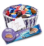 IAMI Tarta de Chocolatinas y Bombones con Más de 60 Piezas para Regalar
