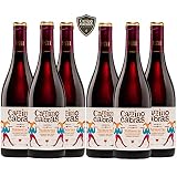 Vino Mencia Crianza - Caja Vino Tinto 6 botella x 750 ml - Vino para Regalar – Vino gallego Premium – Vino Regalo Gourmet – Pack Regalo vino – D.O Valdeorras - CAMINO DE CABRAS